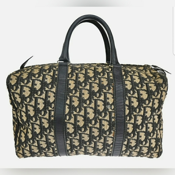 🌬CHRISTIAN DIOR Trotter Pattern Travel Hand Bag C - Picture 3 of 15